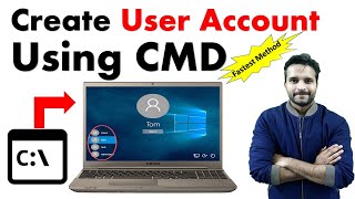 Add user account using CMD in windows 10 - How to create user account by cmd? [in Hindi]