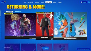 All Returning Item Shop Skins \u0026 Emotes..!