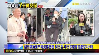 最新》檢追柯「魚果市場案」 週刊：流標當晚柯沈密會3小時@newsebc