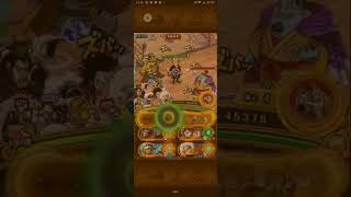 #トレクル #OPTC #ONEPIECE 孤軍奮闘の赤旗 SWORD ☆9 8周年ロー編成、全1ターン突破、最新ガシャキャラなし