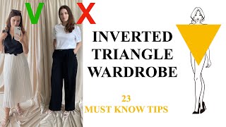Inverted Triangle Body Shape Clothes | 23 hacks to Master Your Capsule Wardrobe!
