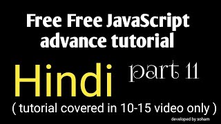 JavaScript tutorial #11 | Array in one video @echocoding | soham kavde