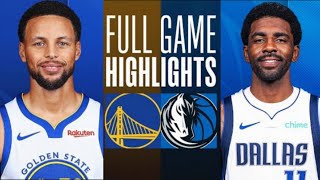 Golden State Warriors vs Dallas Mavericks  Game Highlights | NBA LIVE TODAY