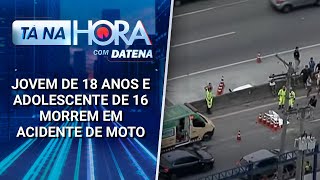 Jovem de 18 anos e adolescente de 16 morrem em acidente de moto | Tá na Hora (25/12/24)