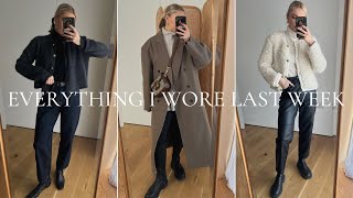 WHAT I WORE IN A WEEK | Theatre trip, girls' night, lunch out, family time, dog walk