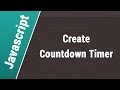 Javascript Arabic Tutorials - Create Countdown Timer