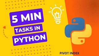 5 min Task 2 - Pivot Index #Python #programming #automation #codingforkids #coding