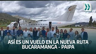 Así fue el vuelo de la nueva ruta Bucaramanga - Paipa | Vanguardia