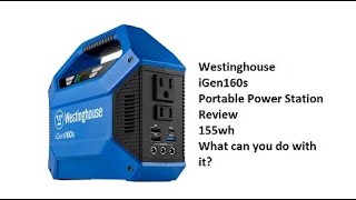 Westinghouse iGen160s Portable Power Station Review demo what can in run van life use