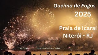 Reveillon 2025 | Queima de fogos | Praia de Icaraí |  Niterói #réveillon #anonovo #happynewyear2025