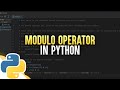 Modulo Operator In Python