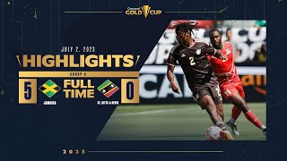 Jamaica 5-0 St. Kitts & Nevis | HIGHLIGHTS | 2023 Gold Cup