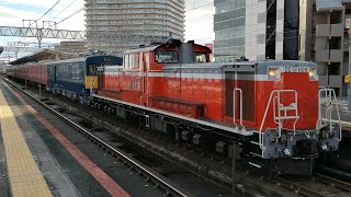 【これが最後の廃車回送】 415系　C08編成+C07編成　廃車配給輸送　大津京駅　通過