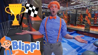 Blippi Visits The Sky Zone Indoor Trampoline Park! | Educational Videos for Kids