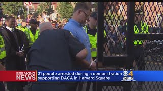 31 People Arrested During Demonstration Supporting DACA In Harvard Square