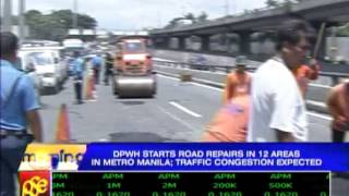 DPWH starts road repairs in 12 MM areas