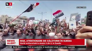 MAE, ATENȚIONARE DE CĂLĂTORIE ÎN SUEDIA_Știri B1_18 aug 2023