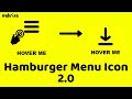 How To Create A Hamburger Menu Using HTML & CSS | Menu Icon Without Javascript