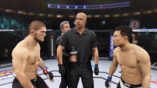 Khabib vs. Korean Zombie (Chan Sung Jung) - EA Sports UFC 2 ☝️🦅