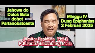 Jamita Minggu, 2 Februari 2025. Psalmen 71:1-6. \