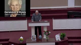 Geraldine A Myers Funeral