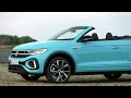 Volkswagen T-Roc Cabriolet Exterior Design in Teal Blue