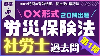 ★労災保険法・過去問一問一答形式出題★社労士試験・過去問20問