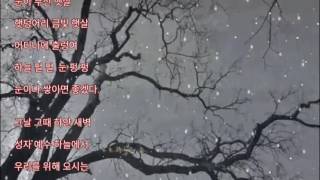 성탄과 새해의 인사 / 하얀성탄 꿈  박두진/낭송-남기선