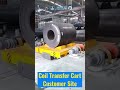 Electric Transfer Cart for Steel Coil Handling Remote Control 1-500 Ton