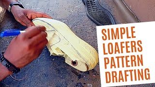 simple loafers pattern drafting #diy #doityourself #howto