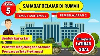 TEMATIK KELAS 5 TEMA 7 SUBTEMA 2 PEMBELAJARAN 2