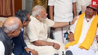 PM Modi Meets Karunanidhi In Chennai