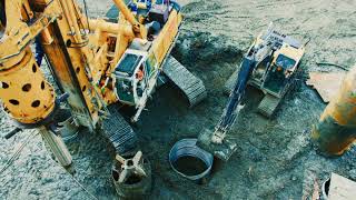 Geotechnical Drilling - Caisson Prep ft. Bauer Equipment BG40