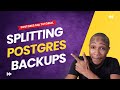 How to split Postgres Database Backup | Postgres Directory Backups