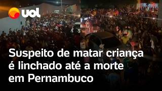 Multidão invade viatura e mata suspeito de assassinar criança de 2 anos em Pernambuco; vídeo