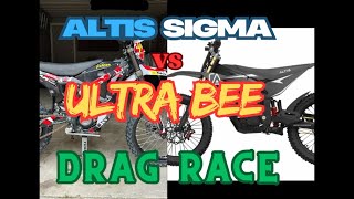 DRAG RACING! Altis Sigma vs Surron Ultra Bee