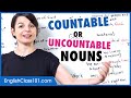 Countable and Uncountable Nouns  - Basic English Grammar