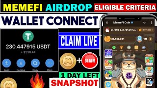 Memefi Airdrop Eligibility Criteria \u0026 Snapshot Final Update | Memefi Token Listing Price