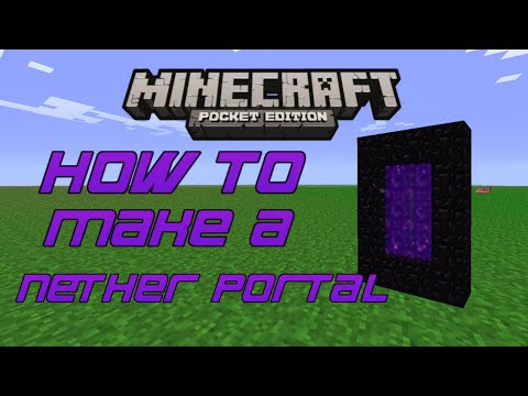 How To Make A Nether Portal In Minecraft Pocket Edition! How To Make A Nether Portal In Minecraft Pocket Edition!