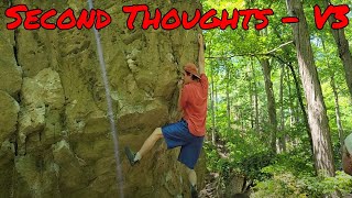 Second Thoughts - V3 (Niagara Glen Bouldering)