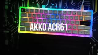 First Time Modding A Mechanical Keyboard - AKKO ACR 61(Jelly Whites)