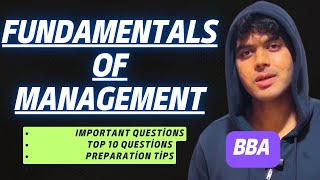 Fundamentals of Management For BBA 1st Semester | Important Questions