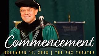 December 2018 Commencement Tuesday, December 11 | 3:30pm