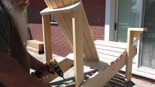 Canadian Adirondack chair sets and some Cedar stain.  I think it was time to assemble these.