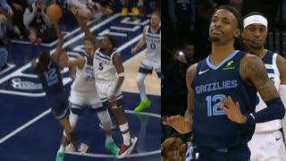 Ja Morant CRAZY game winner vs Timberwolves over Anthony Edwards 😱