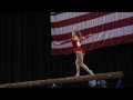 brenna dowell balance beam 2014 at u0026t american cup