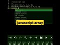declare an array | javascript tutorial #shorts #html #javascript