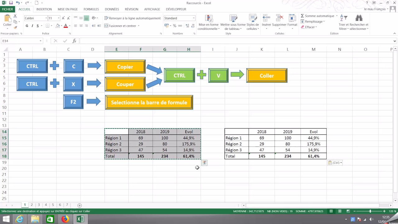 27 Raccourcis Utiles Et Incontournables Sur Excel - YouTube