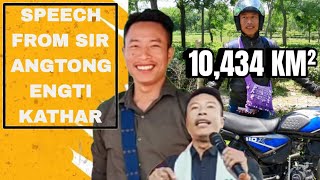 SPEECH FROM SIR ANGTONG ENGTI KATHAR| APHLC NEWS| KARBI ANGLONG