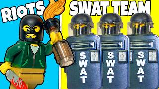 I built SWAT TEAM vs RIOTERS in LEGO City...